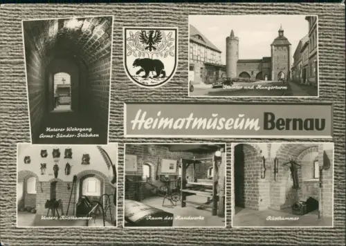 Ansichtskarte Bernau bei Berlin Mehrbildkarte Heimatmuseum 1966