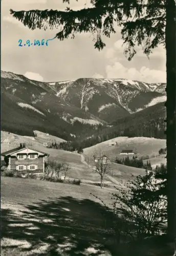 Spindlermühle Špindlerův Mlýn | Spindelmühle Hütten an der Stadt 1965