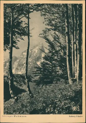 Ansichtskarte Berchtesgaden Blick auf den kleinen Watzmann 1929