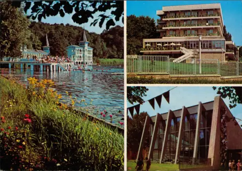 Hévíz-gyógyfürdő-Budapest 3 Bild Schwimmbad Hotelanlagen 1972