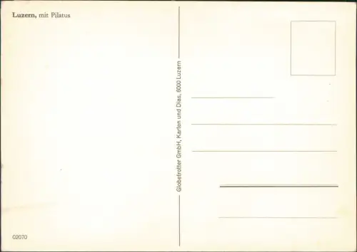 Ansichtskarte Luzern Lucerna mit Pilatus 1972