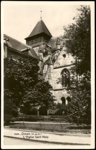 CPA Dinan L'Eglise Saint-Malo Dinan (C.du N.) 1930