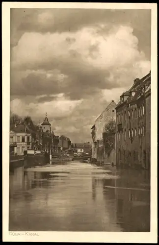CPA Douai Dowaai Partie am Kanal 1940