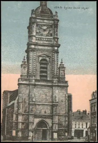 Ansichtskarte Feldpostkarte 1. Weltkrieg LENS-Eglise 1917   Feldpost