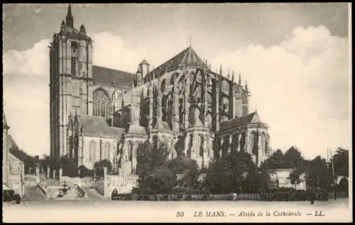 CPA Le Mans Kathedrale Abside de la Cathédrale 1910