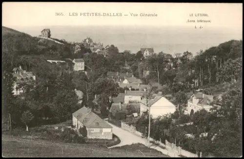 Saint-Martin-aux-Buneaux Ortsansicht LES PETITES-DALLES Vue Générale 1910