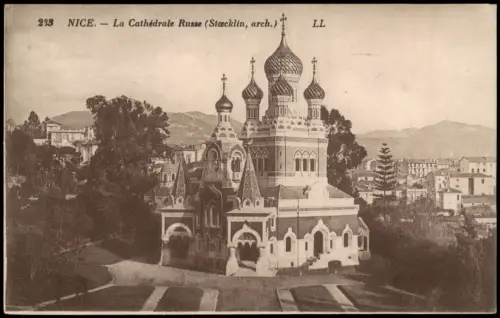 CPA Nizza Nice Russische Kathedrale Cathédrale Russe 1910