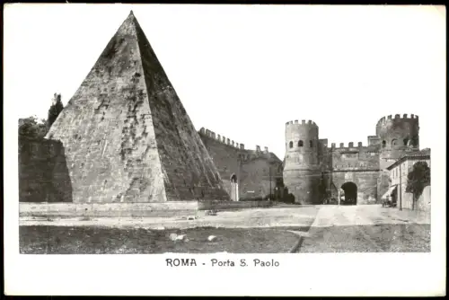 Cartolina Rom Roma Porta S. Paolo 1928