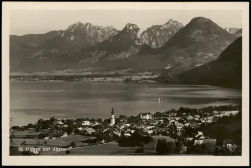 Ansichtskarte Sankt Gilgen St. Gilgen Blick auf die Stadt Fotokarte 1930