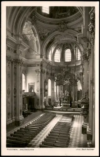 Ansichtskarte Mannheim Jesuitenkirche -Altar 1938