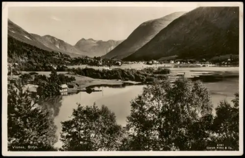 Postcard Visnes Rogaland Totale 1930  Norwegen Norge