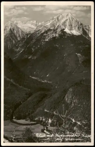 Ansichtskarte Mittenwald Mittenwalder Hütte Wetterstein 1930