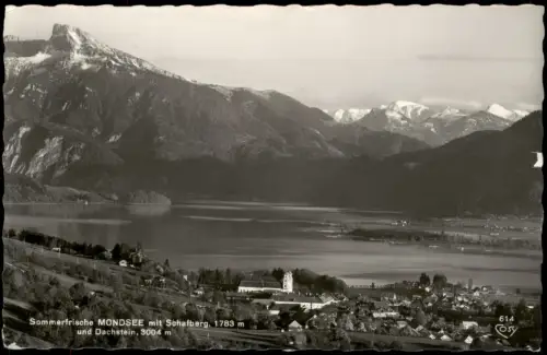Ansichtskarte Mondsee Blick auf die Stadt 1964