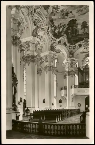 Steinhausen-Bad Schussenried WALLFAHRTSKIRCHE STEINHAUSEN Innenansicht 1953
