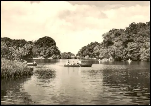 Ansichtskarte Bad Blankenburg Harz Mönchemühlenteich Ruderer 1967