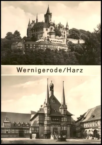 Ansichtskarte Wernigerode Schloss Feudalmuseum 2 Bild 1967