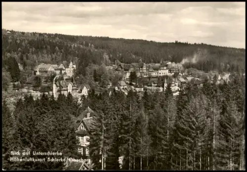 Ansichtskarte Schierke Blick auf Unterschierke Harz 1967