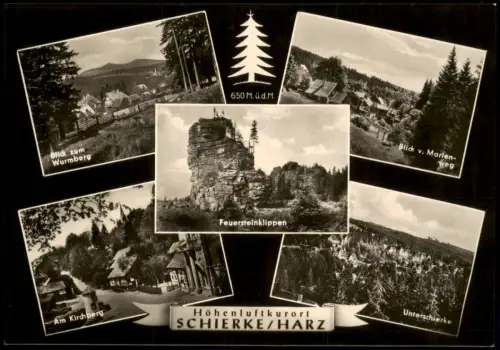 Ansichtskarte Schierke Wurmberg Marienweg Kirchberg MB 1967