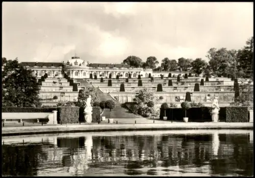 Ansichtskarte Potsdam Schloss Sanssouci 1968