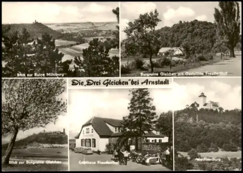 Ansichtskarte Arnstadt Wachenburg Ruinen Gasthaus 1970