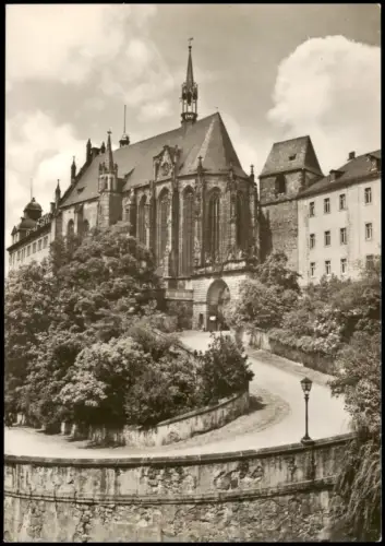 Ansichtskarte Altenburg Schloßkirche mit Schloßauffahrt 1968