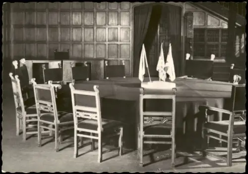 Ansichtskarte Potsdam Schloss Cecilienhof - Konferenzsaal 1960