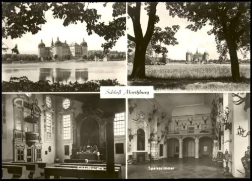 Ansichtskarte Moritzburg Schloß Moritzburg mit Innenansichten 1969