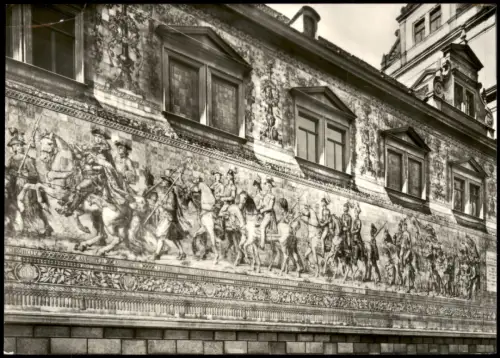 Dresden Dresden Augustusstraße - Fürstenzug 1945/1978