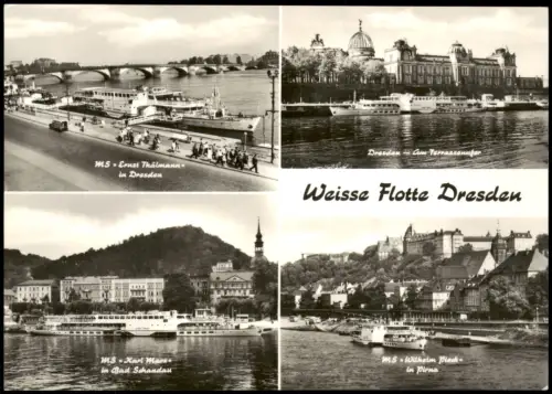 Ansichtskarte Dresden Sächsische Dampfschifffahrt Weiße Flotte 4 Bild 1969
