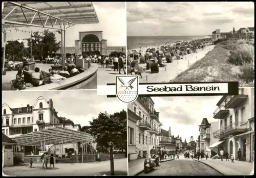 Bansin-Heringsdorf Usedom 4 Bild Strand Straße Hotel Konzertmuschel 1977