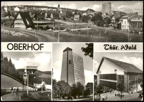 Oberhof Thüringen Rennschlitten Bobbahn FDGB-Erholungsheim Einkaufszentrum 1985