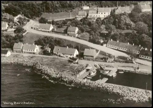 Postcard Bornholm Luftbild Luftaufnahme Vang Bornholm 1965