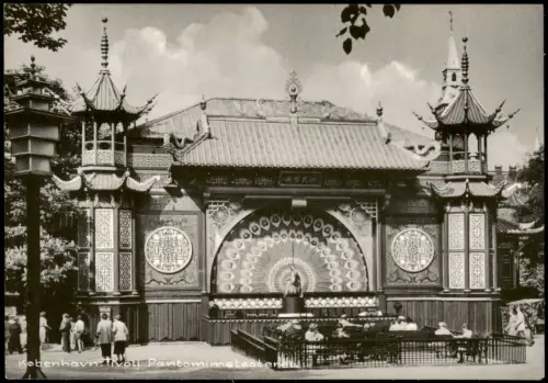Postcard Kopenhagen København Copenhagen Tivoli Pantomimeteatre 1960