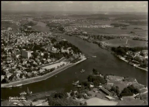Fredrikstad Luftbild Luftaufnahme Fredrikstad Fredrikstadbroen 1955