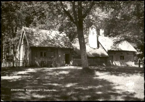 Postcard Jönköping Ryggåsstugan i Stadsparken 1966