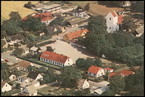 .Dänemark - Dänemark (allgemein) Oro Orö Bybjerg set fra luften 1970