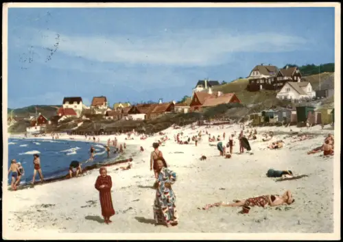 Postcard Tisvilde Tisvildeleje Badestranden Strand Beach 1979