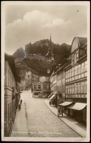 Ansichtskarte Blankenburg (Harz) Tränkestraße - Fotokarte 1931