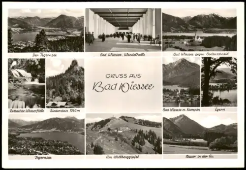 Bad Wiessee Wandelhalle Am Wallberggipfel Wasserfall Mehrbild 1962