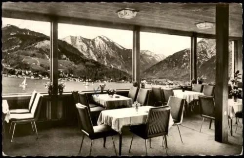 Ansichtskarte Bad Wiessee Gästehaus Furtwängler - Terrasse 1958