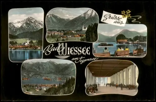 Ansichtskarte Bad Wiessee Mehrbild Colorfotoansichten Halle Stadt 1962