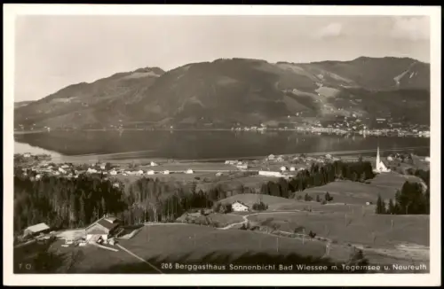 Bad Wiessee Berggasthaus Sonnenbichl m. Tegernsee u. Neureuth 1940