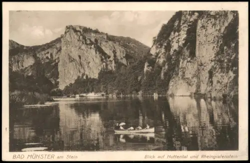 Bad Münster am Stein-Ebernburg Blick auf Huttental und Rheingrafenstein 1919