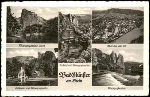 Ansichtskarte Bad Münster am Stein-Ebernburg Stadtteilansichten 1938