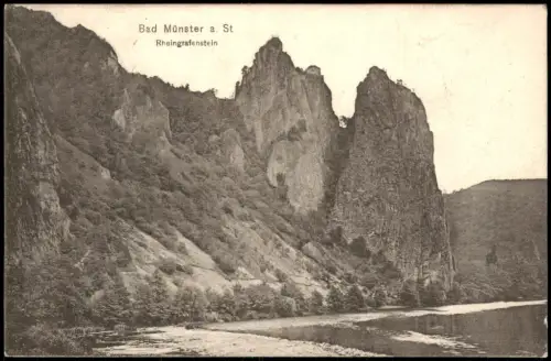 Ansichtskarte Bad Münster am Stein-Ebernburg Rheingrafenstein und Nahe 1910