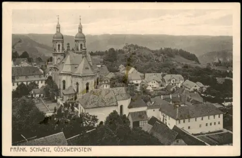 Ansichtskarte Gößweinstein Partie in der Stadt 1912