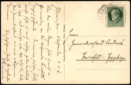 Ansichtskarte Gößweinstein Partie in der Stadt 1912