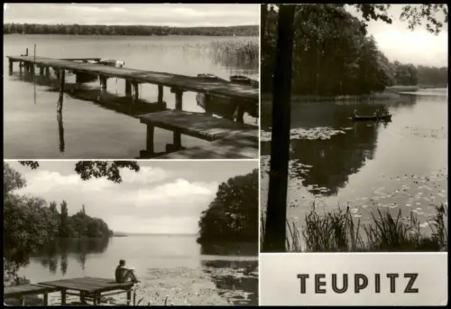 Ansichtskarte Teupitz Teupitzsee DDR Mehrbildkarte 1976