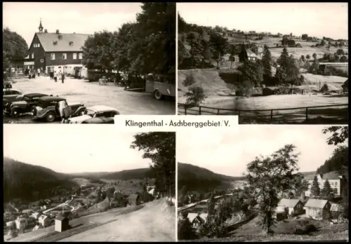 Klingenthal DDR Mehrbildkarte Stadtteilansichten Aschberggebiet/V. 1962