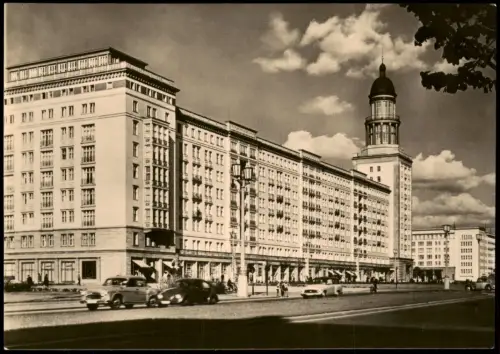 Ansichtskarte Berlin Ost-Berlin Karl-Marx-Allee zur DDR-Zeit 1963